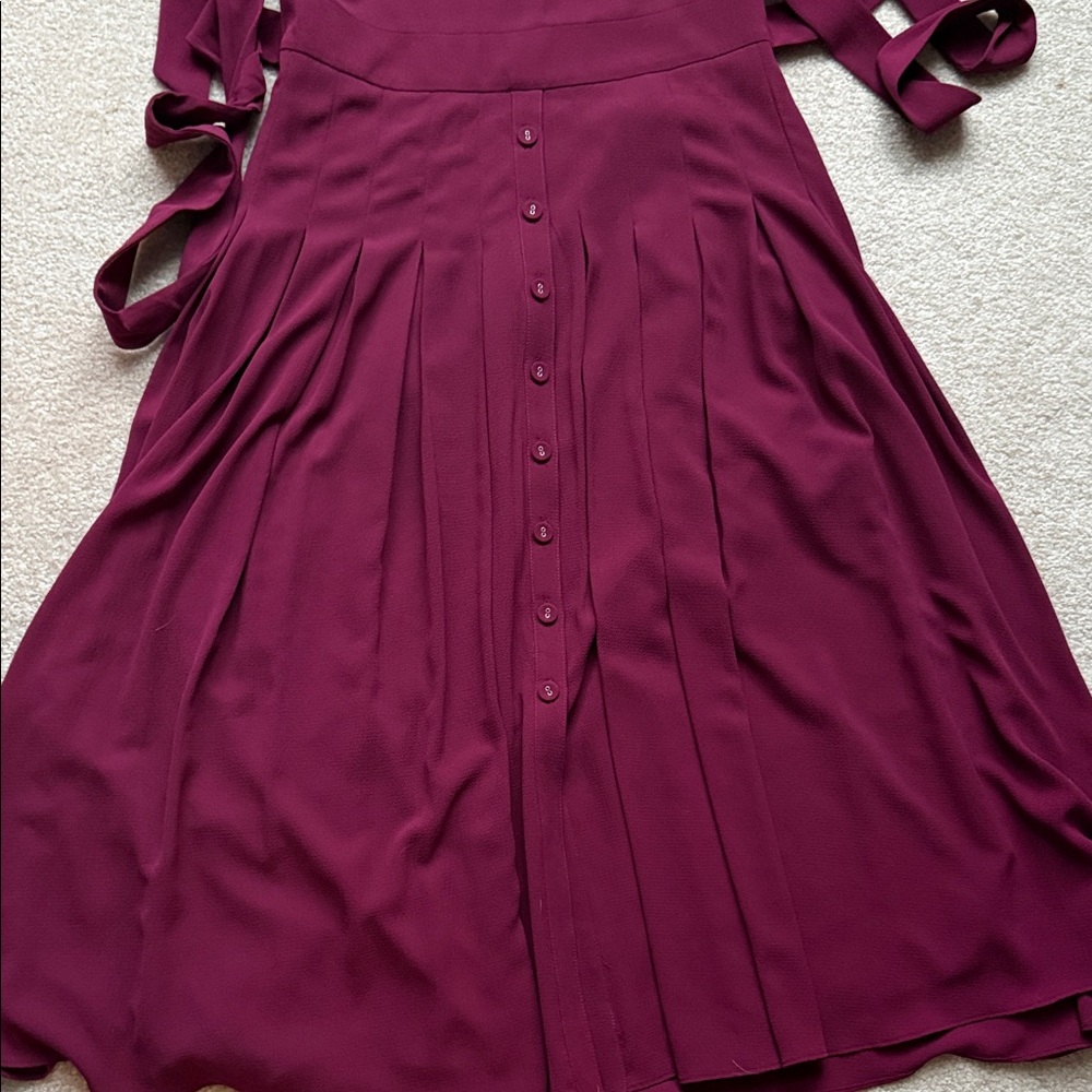 Gal Meets Glam Burgundy Midi Dress - Picture 6 of 10